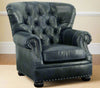 Image of Gleason Large Tufted Leather Club Chair