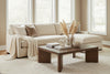 Image of Grady "Quick Ship" Two Piece Bench Seat Modern Pillow Back Sectional -Version 1