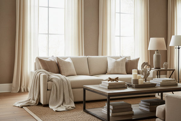 Grady 93 Inch "Quick Ship" Oversized Deep Seat Fabric Sofa