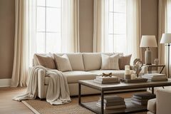 Grady 93 Inch "Quick Ship" Oversized Deep Seat Fabric Sofa