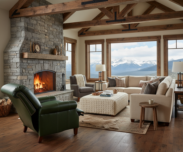 Hanover "BIG MAN" Pillow Back Leather Recliner - Relax In Oversized Comfort