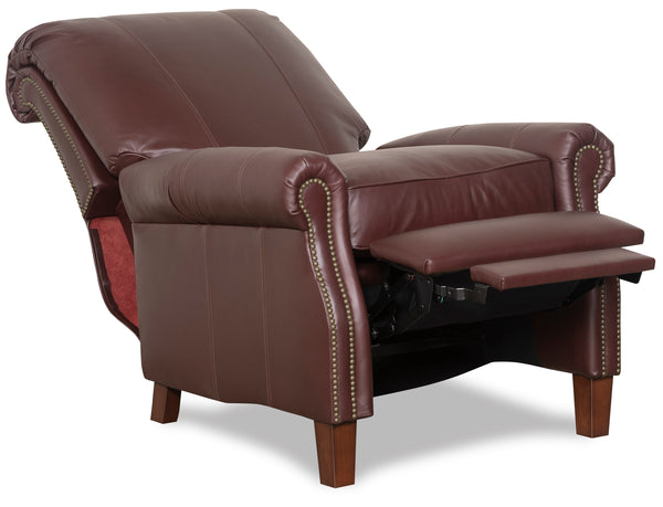 Hanover Leather Recliner With Nailhead Trim - Luxurious Comfort With Classic Elegance