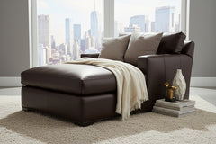 Harrison Grand Scale Leather Two Arm Chaise Lounge