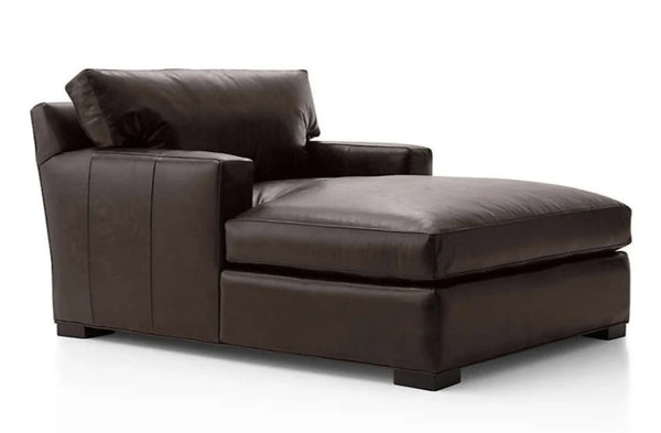 Harrison Leather Chaise Lounge (Photo For Style Only)