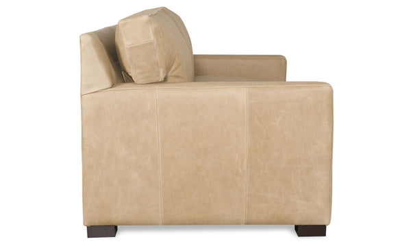 Harrison XL 100 Inch Grand Scale Contemporary Deep Seat Leather Sofa