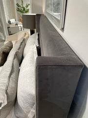 Hepburn Fabric "Quick Ship" Upholstered Queen Or King Platform Wing Bed