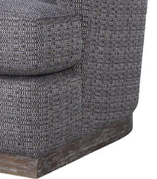 Holland Granite "Quick Ship" Swivel Fabric Accent Chair
