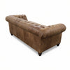 Image of Westminster 94 Inch Chesterfield Tufted Leather Queen Sleeper Sofa