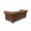 Image of Westminster 94 Inch Chesterfield Tufted Leather Queen Sleeper Sofa