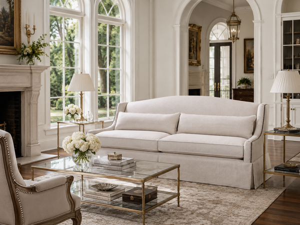 Marguerite 89 Inch "Quick Ship" Slope Arm Sofa