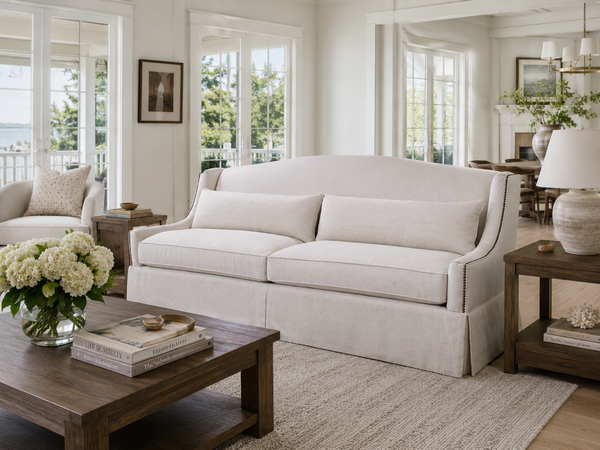 Marguerite 89 Inch "Quick Ship" Slope Arm Sofa