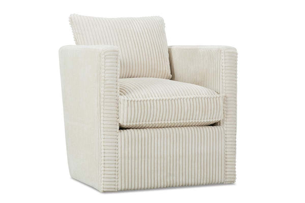 Jocelyn "Quick Ship" SWIVEL Upholstered Fabric Accent Chair