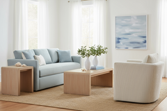 Jocelyn "Quick Ship" SWIVEL Upholstered Fabric Accent Chair