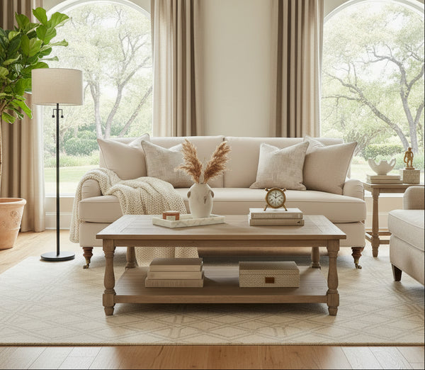 Kristen I 78 Inch English Arm Single Bench Cushion Apartment Size Fabric Sofa