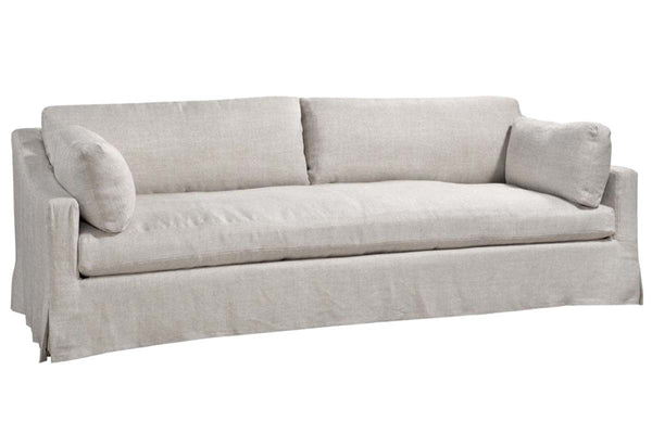 Lara 96 Inch Quick Ship Slipcovered Sofa