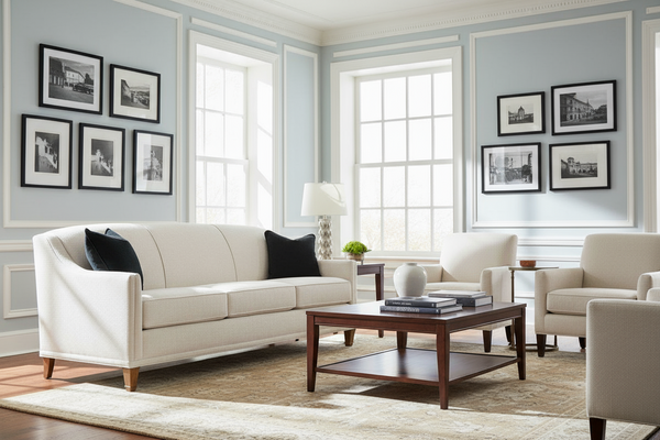 Leona 75 Inch Tight-Back Queen Fabric Couch Bed