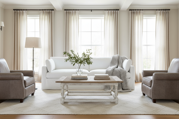 Liza II 100 Inch Slipcovered Sofa