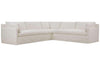 Image of Liza 2-Piece Single Bench Seat Slipcovered Sectional (As Configured)