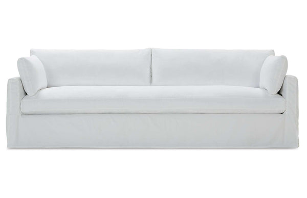 Liza I 100 Inch Single Bench Seat Slipcovered Sofa