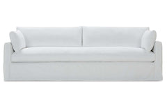 Liza I 100 Inch Single Bench Seat Slipcovered Sofa