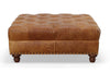 Image of Lucas "Ready To Ship" 48 Inch Square Leather STORAGE Bench Ottoman (Photo For Style Only)
