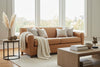 Image of Madison 82 Inch Parisian Art Deco Two Seat Leather Sofa