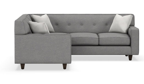 Margo Mid Century Modern Button Back Sectional Couch