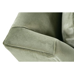 Marjorie 90 Inch "Quick Ship" Single Bench Seat Sage Green Velvet Sofa