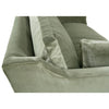 Image of Marjorie 90 Inch "Quick Ship" Single Bench Seat Sage Green Velvet Sofa