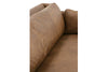 Image of Marjorie "Quick Ship" Lavish Cocoa 90 Inch Modern Leather Track Arm Sofa