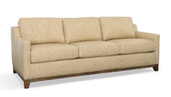 Martin 89 Inch Track Arm Queen Pull Out Leather Sleeper Sofa