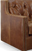 Image of Maxwell Leather Tufted Swivel Accent Chair