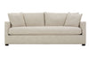 Image of Paulette 89 Inch Single Bench Seat Fabric Upholstered Sofa