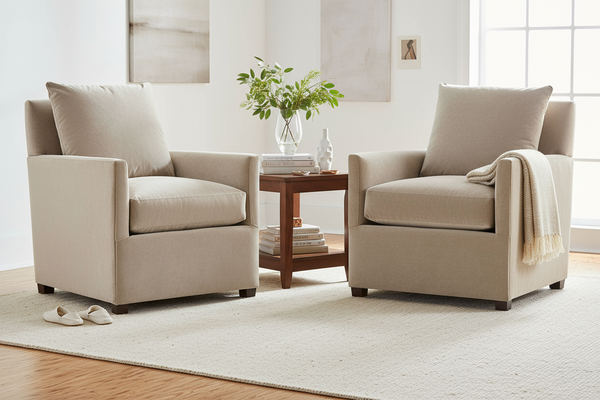 Paulette Fabric Upholstered Club Chair