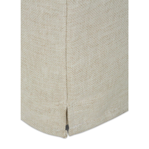 Paulette Slipcovered Designer Style Fabric Footstool Ottoman