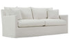 Image of Paulette 89 Inch Slipcovered Fabric Sofa