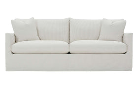 Paulette 89 Inch Slipcovered Fabric Sofa