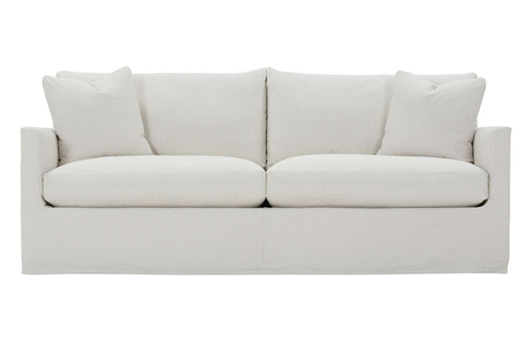 Paulette 89 Inch Slipcovered Fabric Sofa