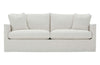Image of Paulette 89 Inch Slipcovered Fabric Sofa
