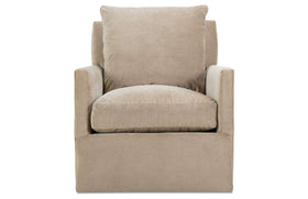 Paulette SWIVEL/GLIDER Fabric Upholstered Club Chair