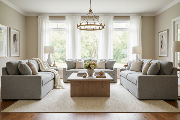 Tatum 87 Inch "Quick Ship" Slipcovered Sofa