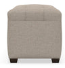 Image of Portia 62 Inch Large Tufted Fabric Bench Ottoman