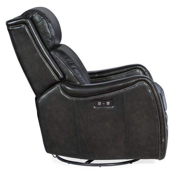 Fairmont Leather "Quick Ship" SWIVEL/GLIDER Power Recliner