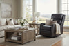Image of Fairmont Leather "Quick Ship" SWIVEL/GLIDER Power Recliner