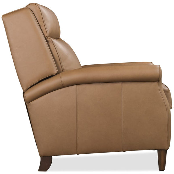 Farrell Caramel Dual Power "Quick Ship" Leather Transitional Recliner