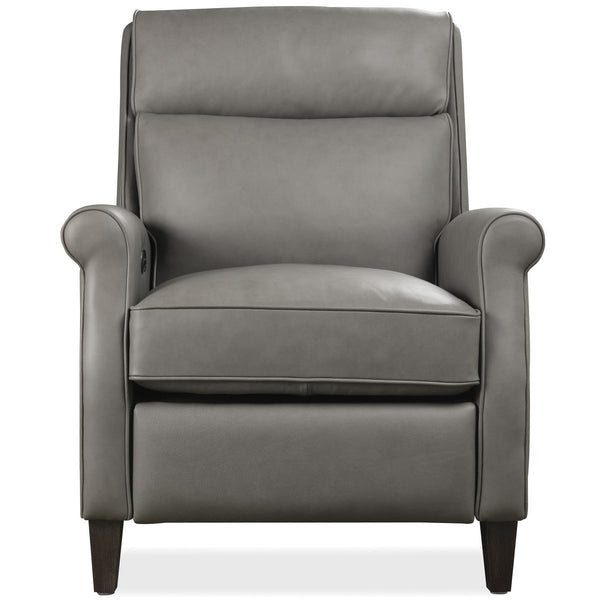 Farrell Mushroom Dual Power "Quick Ship" Leather Transitional Recliner
