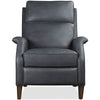 Image of Keegan Blue Dual Power "Quick Ship" Leather Transitional Recliner