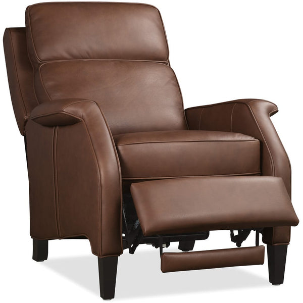 Keegan Saddle Dual Power "Quick Ship" Leather Transitional Recliner
