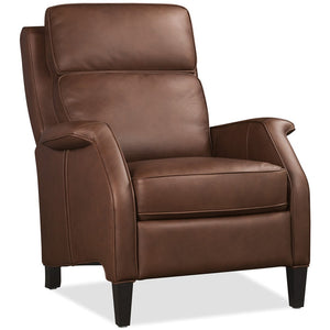 Keegan Saddle Dual Power "Quick Ship" Leather Transitional Recliner