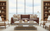 Image of Nathan Brown "Quick Ship" Leather Living Room Furniture Collection